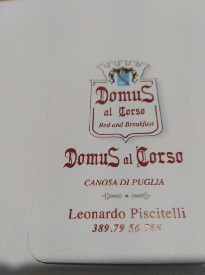 Domus Al Corso Con Servizio B&B Canosa di Puglia Extérieur photo